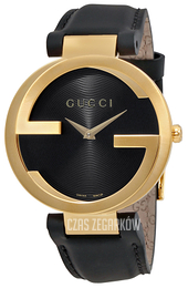 Gucci Interlocking Czarny/Skóra Ø37 mm YA133326
