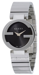 Gucci Interlocking Czarny/Stal Ø32 mm YA133511