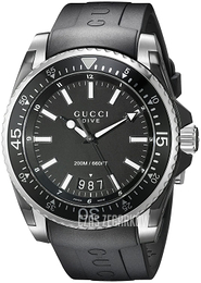 Gucci Dive Czarny/Guma Ø45 mm YA136204A