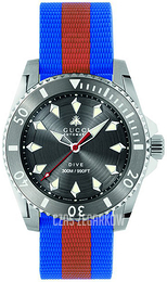 Gucci Dive Szary/Guma Ø40 mm YA136352