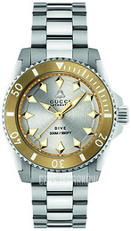 Gucci Dive Srebrny/Stal Ø40 mm YA136357