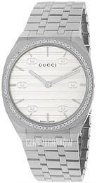 Gucci 25H Biały/Stal Ø40 mm YA163303