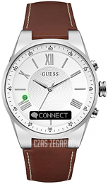 Guess Srebrny/Skóra Ø43 mm C0002MB1