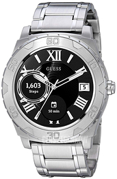Guess Czarny/Stal Ø44 mm C1001G4