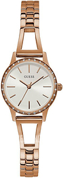 Guess Biały/Stal w kolorze różowego złota Ø27 mm GW0025L3