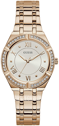 Guess Biały/Stal w kolorze różowego złota Ø36 mm GW0033L3