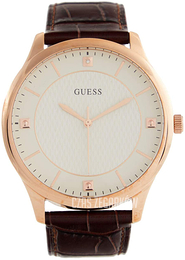Guess Biały/Skóra Ø44 mm GW0070G1