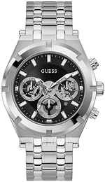 Guess Continental Czarny/Stal Ø44 mm GW0260G1