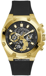Guess Multifunction Czarny/Guma Ø46 mm GW0334G2
