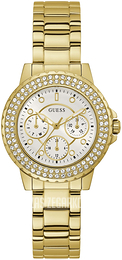 Guess Multifunction Biały/Stal w odcieniu złota Ø36 mm GW0410L2
