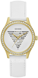 Guess Trend Biały/Skóra Ø38 mm GW0596L1