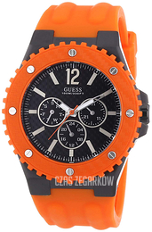 Guess Overdrive Czarny/Guma Ø45 mm GW11619G4