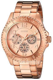 Guess Sporty Różowe złoto/Stal w kolorze różowego złota Ø40 mm U0231L4