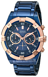 Guess Niebieski/Stal Ø44 mm U0377G4