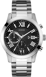 Guess Czarny/Stal Ø44.5 mm U0668G3