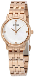 Guess Fashion Biały/Stal w kolorze różowego złota Ø28 mm U0687L3