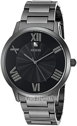 Guess Czarny/Stal Ø44 mm U0694G3
