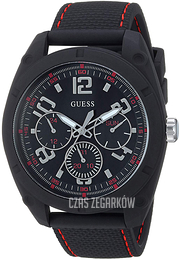 Guess Czarny/Guma Ø45.7 mm U1256G1