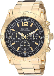 Guess Czarny/Stal w odcieniu złota Ø46 mm U1314G1