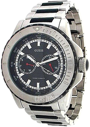 Guess Czarny/Stal Ø42 mm U15021G1