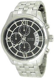 Guess Czarny/Stal Ø43 mm U15071G1