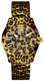 Guess Dress Wielokolorowy/Stal w odcieniu złota Ø40 mm W0001L2