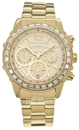 Guess Sporty Żółte złoto/Stal w odcieniu złota Ø40 mm W0016L2