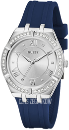 Guess Srebrny/Guma Ø36 mm W0034L5