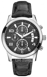 Guess Exec Czarny/Skóra Ø43 mm W0076G1