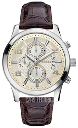 Guess Exec Kremowy/Skóra Ø43 mm W0076G2