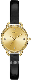 Guess Żółte złoto/Skóra Ø30 mm W0099L3