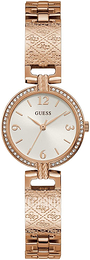 Guess Srebrny/Stal w kolorze różowego złota Ø27 mm W0112L3