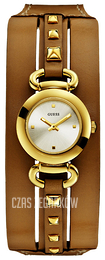 Guess Srebrny/Skóra Ø24 mm W0160L4