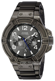 Guess Rigor Szary/Stal Ø45 mm W0218G1