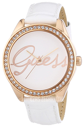 Guess Biały/Skóra Ø37 mm W0229L5