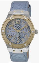 Guess Jet Niebieski/Skóra Ø39 mm W0289L2