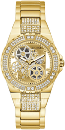 Guess Szkieletowa tarczy/Stal w odcieniu złota Ø39 mm W0302L2