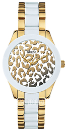 Guess Dress Wielokolorowy/Stal w odcieniu złota Ø37 mm W0344L1