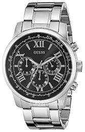 Guess Horizon Czarny/Stal Ø45 mm W0379G1