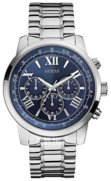 Guess Horizon Niebieski/Stal Ø45 mm W0379G3