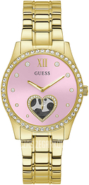 Guess Różowy/Stal w odcieniu złota Ø38 mm W0380L2