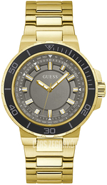 Guess Szary/Stal w odcieniu złota Ø44 mm W0426G2