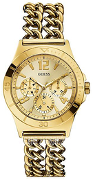 Guess Żółte złoto/Stal w odcieniu złota Ø39 mm W0439L2