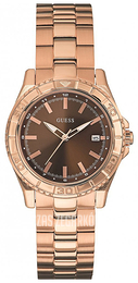 Guess Mini Brązowy/Stal w kolorze różowego złota Ø36 mm W0469L1