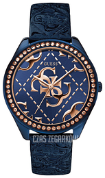 Guess Niebieski/Skóra Ø44.5 mm W0473L1