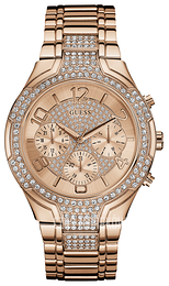 Guess Stellar Różowe złoto/Stal w kolorze różowego złota Ø44 mm W0628L4