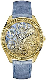 Guess Niebieski/Skóra Ø44.5 mm W0753L2