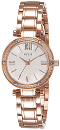 Guess Park Ave Srebrny/Stal w kolorze różowego złota Ø30 mm W0767L3