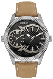 Guess Czarny/Skóra Ø48 mm W0788G2