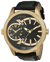 Guess Czarny/Skóra Ø48 mm W0788G3